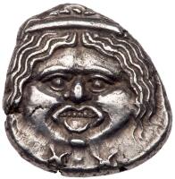 Etruria, Populonia. Silver 20 Asses (8.32 g), 3rd century BC.