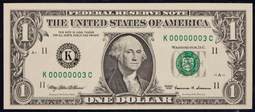 Ex. James W. "Billy" Key $1 1999 K00000003C