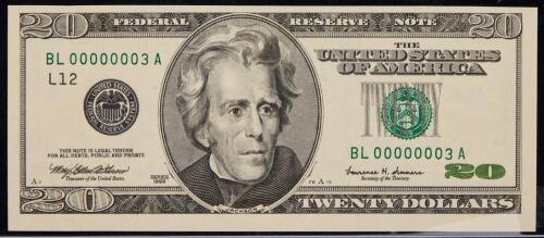 Fresh Choice CU $20 serial #00000003
