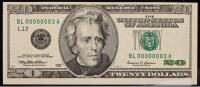 Fresh Choice CU $20 serial #00000003