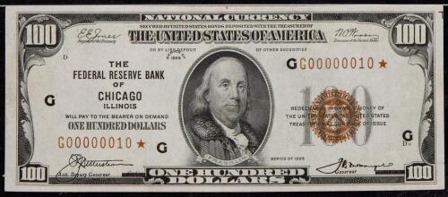 $100 1929 FRBN G00000010*