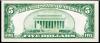 $5 Silver Certificate s/n A14111111A - 2