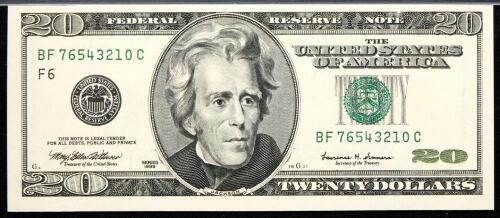 $20 1999 FRN BF76543210C