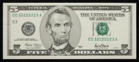 $1 1999 FRN L32222223T PMG 68 EPQ + $1, $5 32222223s