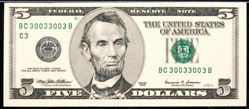 Quintet of 0 + X two digit binary radar notes