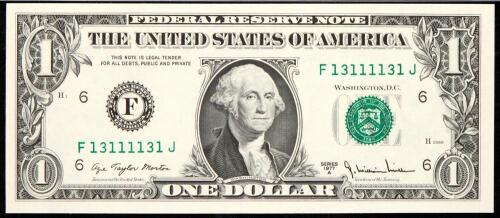 Nice group of Special Serial Numbered Notes