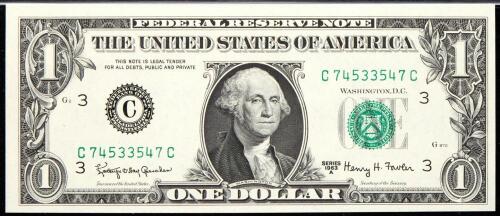 17 high grade $1 FRN Radar Serial Numbered Notes