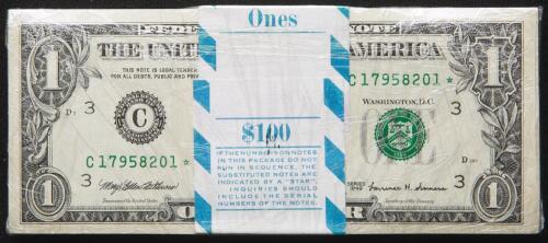 Great Set of Five Different District $1 1999 Star Packs