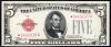 Near Gem $5 1928A Legal Tender Star Note