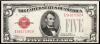WITHDRAWN - Six high grade $5 1928 era Legal Tenders - 3