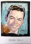 Orson Welles - Original Pastel Painting by Nicholas Volpe