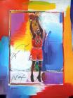 Jordan, Michael - Signed Limited Edition Original Peter Max Lithograph