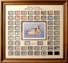 1934-1984, $1-7.50, Federal Duck Stamps, "FIFTIETH ANNIVERSARY" Stamp Display