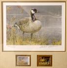 1987, $5, National Fish & Wildlife Foundation Duck Stamp Print, "Canada Goose" by Robert Bateman