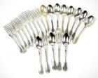 22-Piece Sterling Silver Fork and Spoon Set