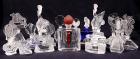 Assortment of 19 CIO Crystal Perfume Bottles