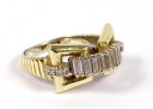 Lady's Diamond, 18K Yellow Gold Ring