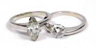 Lady's Diamond, 14K White Gold Wedding Ring Set & Loose Diamond