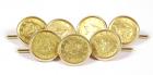 US $1 Coin, 14K Yellow Gold Stud Set