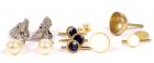 Collection of Diamond, Yellow Gold, Yellow, White Metal & Costume Jewelry