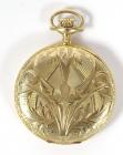 Waltham 14K Yellow Gold Hunting Case Pocket Watch