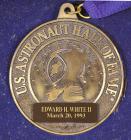 Apollo 1, 1993, Ed White's "Astronaut Hall of Fame" Medallion and Ribbon