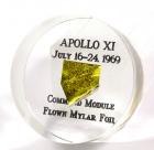 Apollo 11, 1969, FLOWN Gold Foil