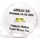 Apollo 12, 1969, FLOWN Gold Foil