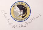 Apollo 12, 1969, Crew-Signed Beta Cloth Crew Patch