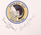 Apollo 12, 1969, Signed Beta Cloth Crew Patch