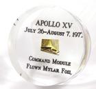 Apollo 15, 1971, FLOWN Gold Foil