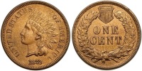 1872 Indian Head Cent. MS63