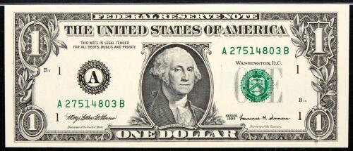 Districts A - L Complete set of $1 1999 Notes