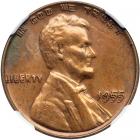 1955 Lincoln Cent. Doubled die obverse