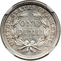 1859-O Liberty Seated Dime. NGC MS65 - 2