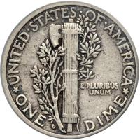 1916-D Mercury Dime. PCGS VF30 - 2