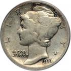 1916-D Mercury Dime. PCGS F12
