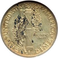 1942/1 Mercury. ANACS AU58 - 2