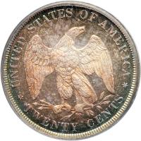 1876 Twenty Cents. PCGS PF65 - 2