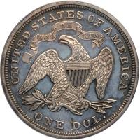 1866 Liberty Seated Dollar. With motto. PCGS PF63 - 2