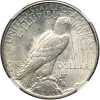 1934-D Peace Dollar. NGC MS63 - 2