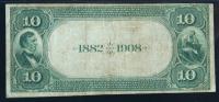 1882, $10 National Bank Note. PMG F15 - 2