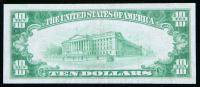 1929, $10 National Bank Note. The Western Montana National Bank of Missoula, Montana. Fine - 2