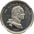 1866 Pattern Five Cents. Nickel, plain edge. NGC PF65