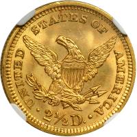 1907 $2.50 Liberty. NGC MS66 - 2