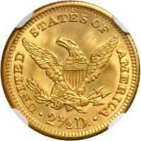 1907 $2.50 Liberty. NGC MS66 - 2