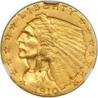 1910 $2.50 Indian. NGC MS63