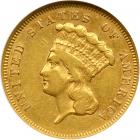 1861 $3 Gold. NGC VF35