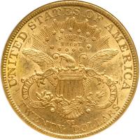 1884-CC $20 Liberty. NGC AU58 - 2