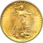 1908 $20 St. Gaudens. No motto. PCGS MS65